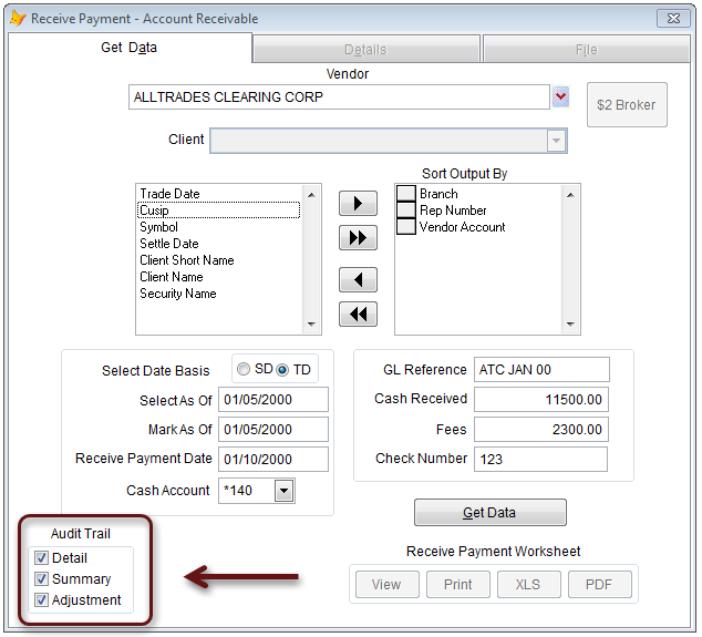 Audit Trail - Account Receivable