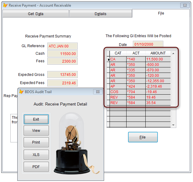 Audit Trail - File Tab