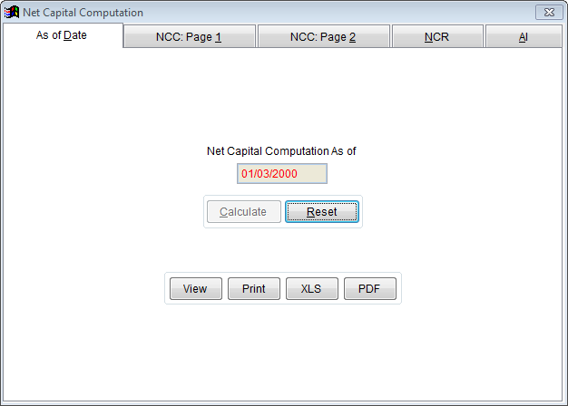 Net Capital Computation Form